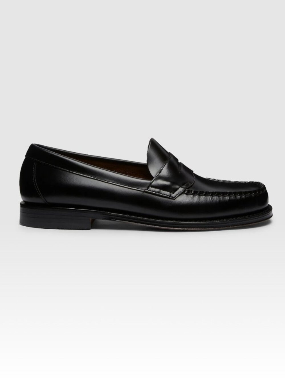 G.H. Bass Weejuns Penny Loafers Smooth Leather Black mens US 10 EU 43 with box
